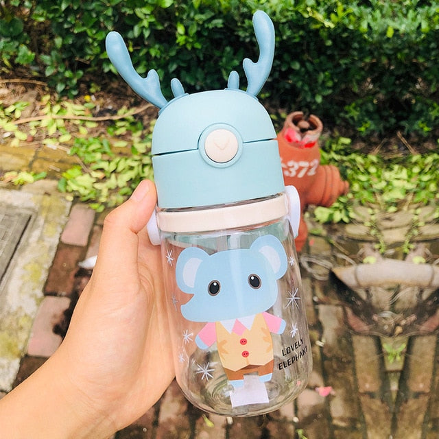 Baby Bottle Anti Colic Air Vent Wide Neck Natural Nursing Feeding Bottle for Infant BPA Free 280/320ml Baby Care with Strap