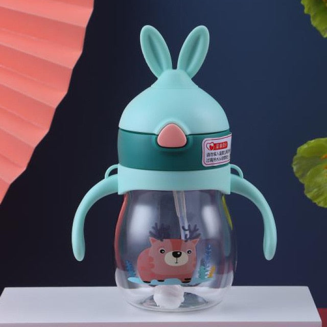 Baby Bottle Anti Colic Air Vent Wide Neck Natural Nursing Feeding Bottle for Infant BPA Free 280/320ml Baby Care with Strap
