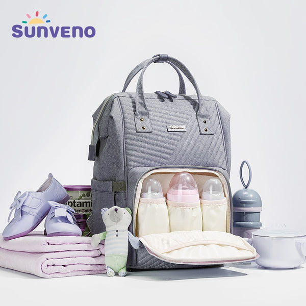 Waterproof Diaper Bag| Backpack Quilted| Large Maternity Nursing Bag| Travel Backpack| Stroller Baby Bag Nappy Baby Care