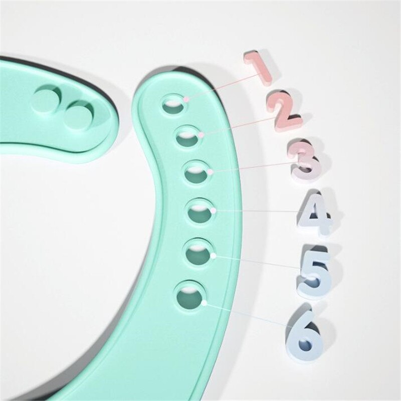 Bibs Waterproof Baby Silicone Bibs Burp Cloths Toddler Kids Adjustable Feeding Apron Saliva Bandana Baby Boys Girls Bandana Bib