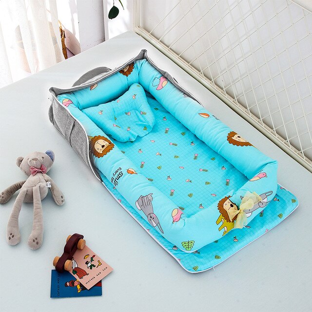 CHICURE- Portable Newborn Baby Crib Nest Bed for Baby Boys Girls