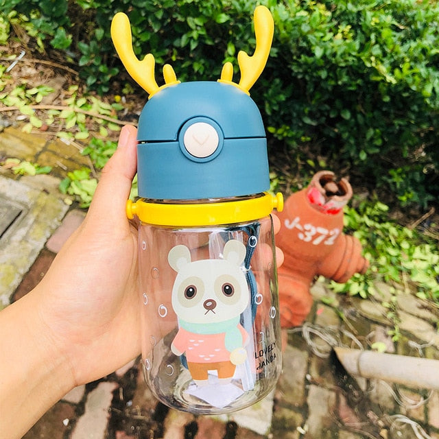 Baby Bottle Anti Colic Air Vent Wide Neck Natural Nursing Feeding Bottle for Infant BPA Free 280/320ml Baby Care with Strap